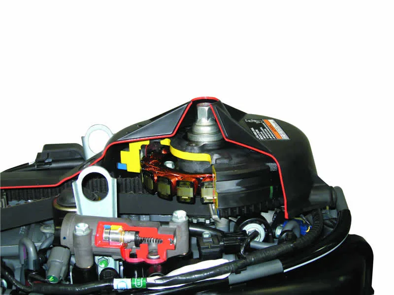 Honda outboard charging system