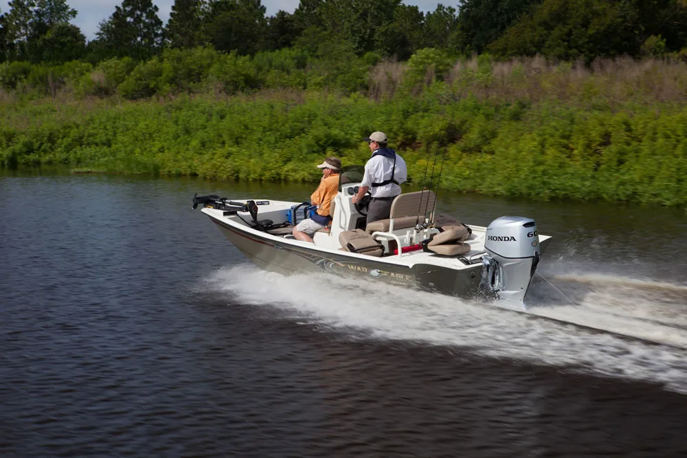 Honda Motors BF60 on the water