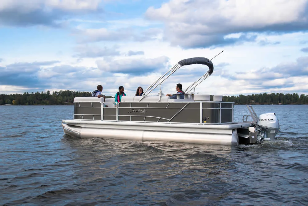 Boat powered by Honda Motors BF50